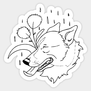 Rainy Day Dog Sticker